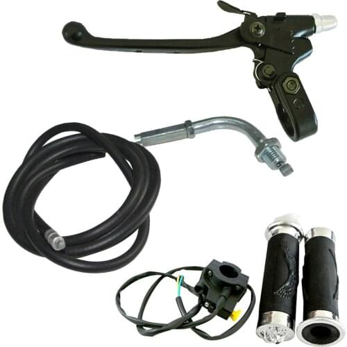 Handlebar Grip Set&Throttle Cable&Clutch Lever For 66/80cc Engine Motorized Bike