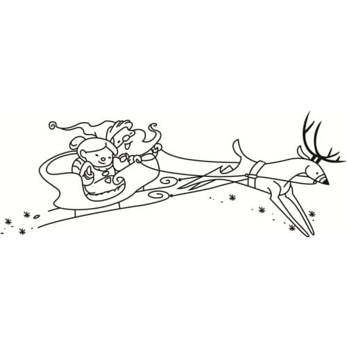 Santa Claus ransparent Clear Stamps Silicone Seals for DIY scrapbooking photo album Card Making