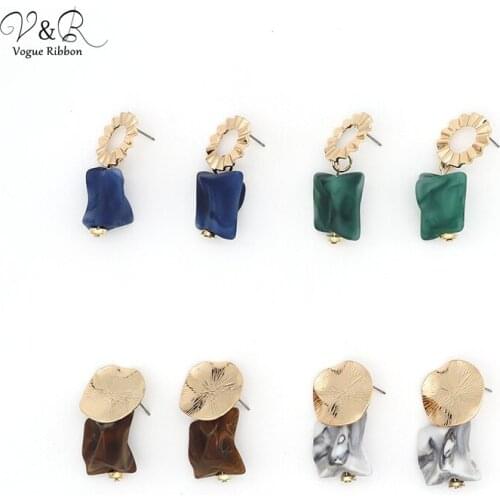 DIY Handmade Jewelry Making Irregular Acrylic Charms Pendants Drop Dangle Earring Set Components Decoration Fashion Accessories