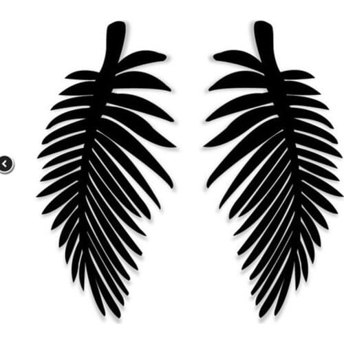 Retro Exaggerated Leaves Acrylic Earring Womens Fashion Creativity Funny Personality Accessories Jewelry