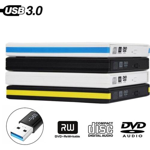 USB 3.0 DVD RW Optical Drive DVD RAM Player External DVD Burner Writer Recorder Portable for Loptop Apple macbook Computer PC