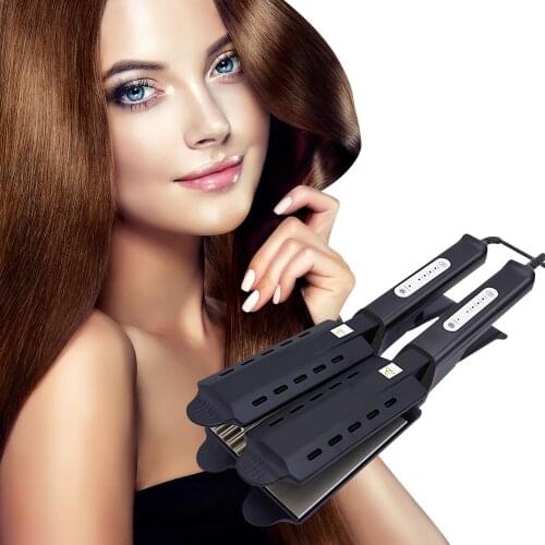 Magic Electric Splint Straightener Portable Straight Hair Iron For All Hair Types Adjustable Temperature