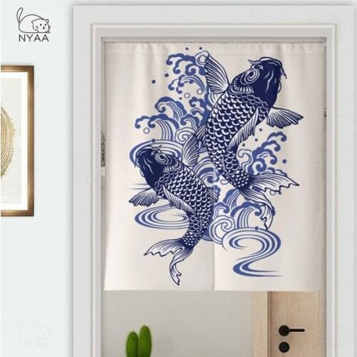 Kitchen Door Curtain Partition Curtain Japanese Curtain Noren for Noodle Store Kitchen Room Decoration
