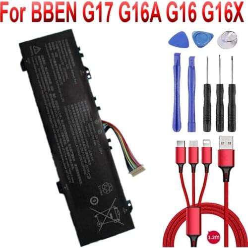 15.6" inch Laptop Battery For BBEN G17 G16A G16 G16X G156M G16S For wizard G2 K36,15RX,X36E,GB-15X36,GB-15N36