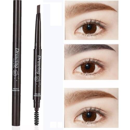 5Colors Eyebrow Pencil Makeup Tint Natural Waterproof Rotating Automatic Eye Brow Pencil with Brush Beauty Cosmetic Tool
