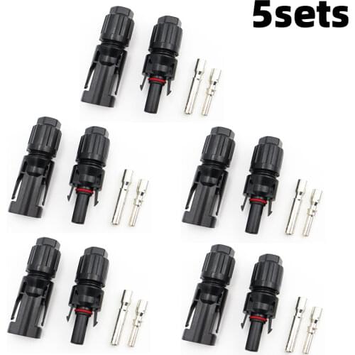 1pair x 60A PV Connector Branch parallel connection 1000V Electrical Solar PV Plug Photovoltaic Panel Cable Wire Connect