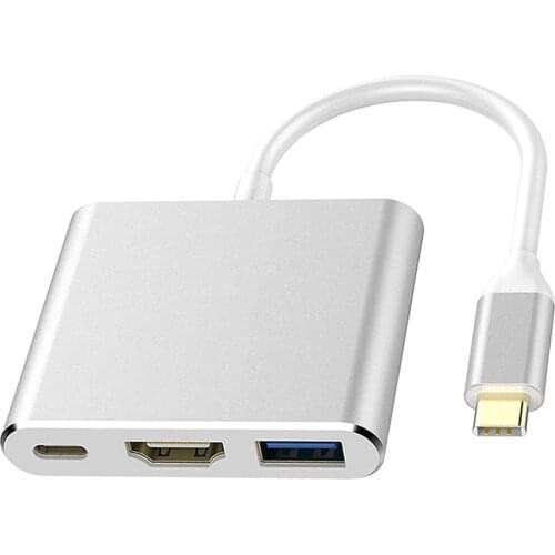 USB c converter adapter type c to HDMI-compatible / USB 3.0 / Type C aluminum adapter type C for Apple Macbook