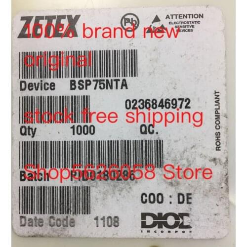 BSP75NTA SOT-223 100% new original freeshipping 50PCS/LOT STOCK