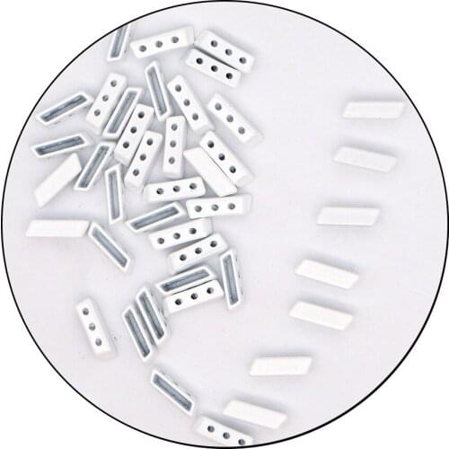 JUWANG 10 pcs\lot Enamel Tile Beads Bohemia Jewelry Accessories Parallelogram Strand Beadeds Loose Beads For Bracelets Making