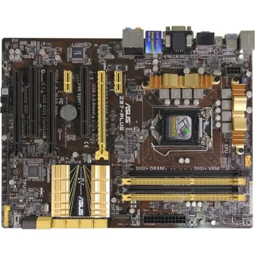 For ASUS Z87-PLUS original motherboard LGA 1150 DDR3 i3 i5 i7 32GB SATA3 USB3.0 Z87 Desktop Motherboard Free shipping