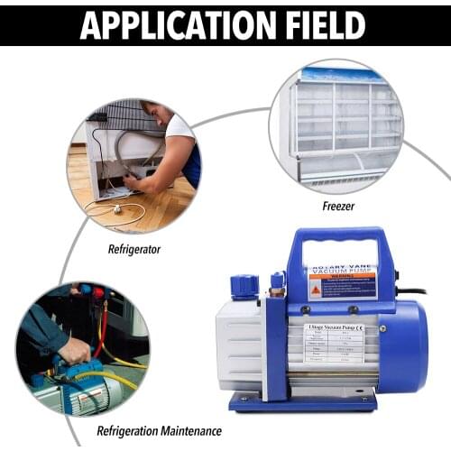 Aluminum Alloy Electric Vacuum Pump Refrigeration Maintenance Automotive Industrial Vacuum Pumps with Large Oil Mirror Window