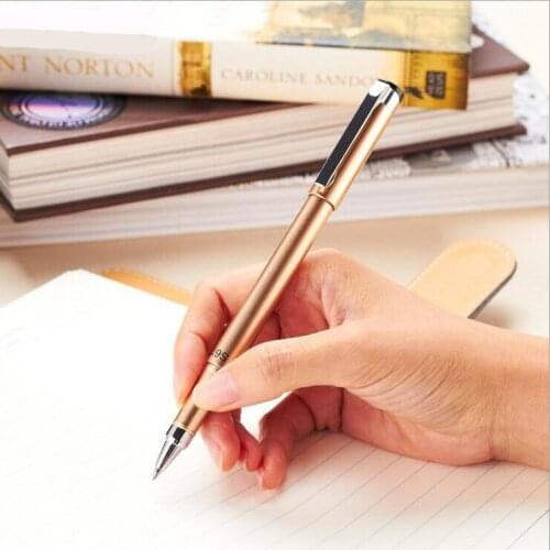 Ellen Brook 1 Piece New Gel Pen Fashion Metal Pen Material Kawaii Novelty Offices School Supplies Christmas Gift
