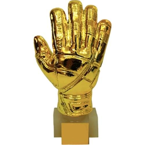 Customized Best Goalkeeper Gloves Trophy Cup Football Ball Award Champions Trophy Fans Souvenirs Safe Package