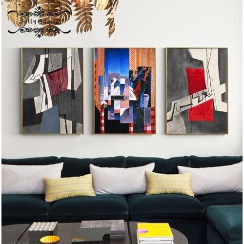 Famous Painting Tableaux Picasso Poster Print Colorful Abstract World Wall Art Picture for Living Room Home Cuadros Decoration
