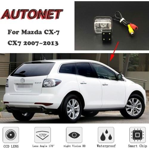 AUTONET HD Night Vision Backup Rear View camera For Mazda CX-7 CX7 2007~2013 CCD/license plate Camera or Bracket