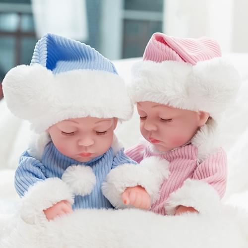 Suit+30CM New baby dolls silicone viny 10inch Reborn baby poupee boneca baby soft toy gift todder