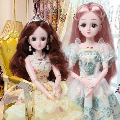 24 inch BJD Doll 1/3 SD Dolls fashion 60CM 19 Ball Jointed with Clothes Outfit Shoes Wig Hair Makeup Best Gift for toys Girls