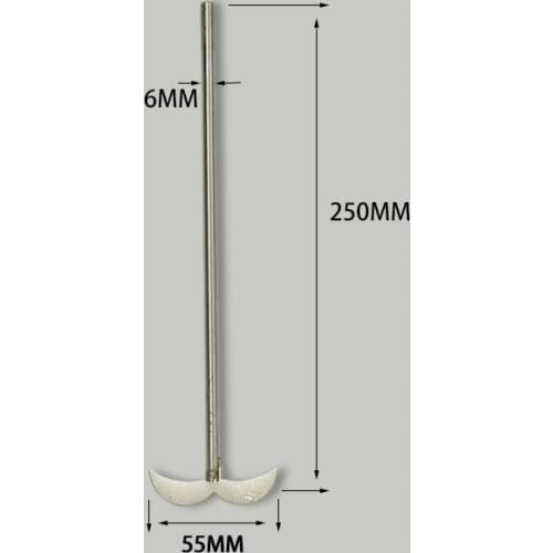 Lab 304 stainless steel stir bar stirrer dispersion disk dispersing Propeller stirring blade Blender Leaf spread 55mm