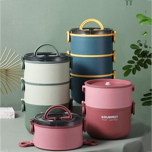 BPA-Free Lunch Box Japanese Bento Boxes Microwave Food Storage Container with Insulated Bag for Adults, Student, Kids Lunches