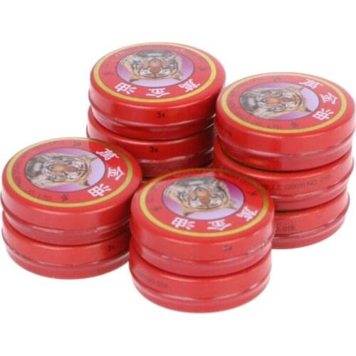 10pcs/lot Summer Cooling Oil Refresh Brain Tiger Balm Drive Out Mosquito