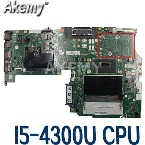 Laptop motherboard For LENOVO ThinkPad L450 I5-4300U Mainboard AIVL1 NM-A351 00HT681 SR1ED