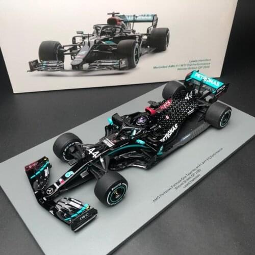 Spark 1:43 Benz W11 F1 2020 Britain Wins Hamilton Flat Tire Resin Simulation Model Car