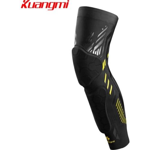 Kuangmi 1 PC Basketball Crashproof Knee Brace Support Shin Guard Leg Warmers Calf Compression Ski Knee Sleeve Protector Dropship