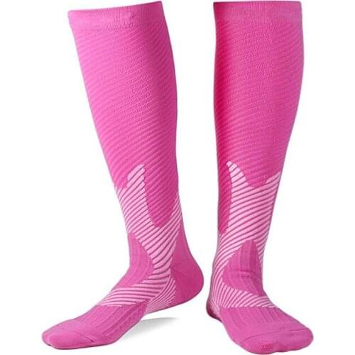 New Brand Men Women Compression Socks Fit For Sports Travel Flight Golf Rugby socks For Anti Fatigue Pain Relief High Stockings