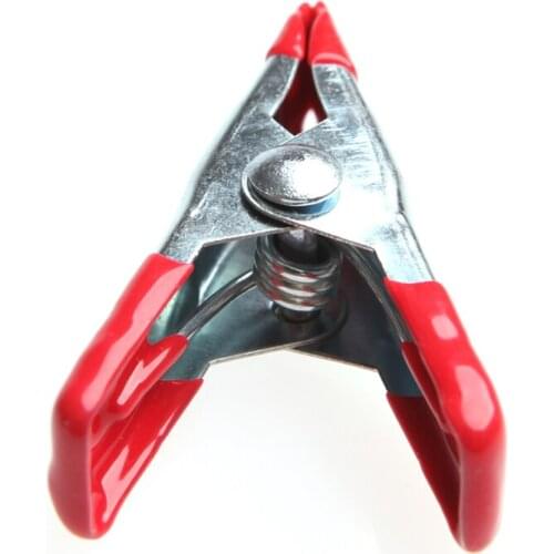 New 10/20/50/100Pcs Metal Spring Clamps 2\" Clip w/ Soft Plastic Tips Grip Photos