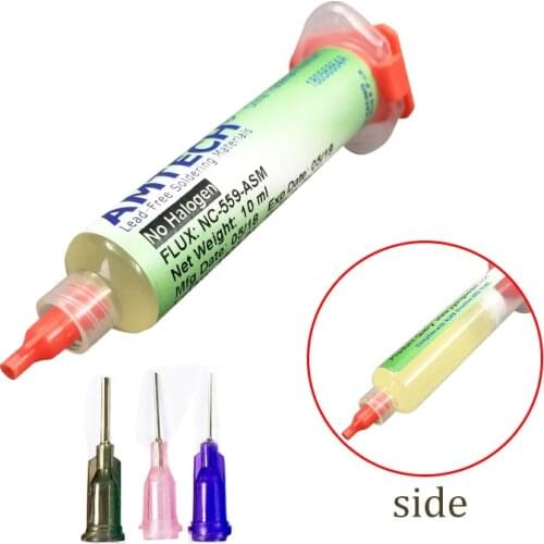 Original NC-559-ASM BGA PCB No-Clean Solder Paste Welding Advanced Oil Flux Grease 10cc Soldering Repair Paste