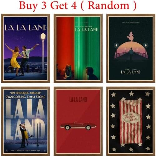 La La Land posters & prints Retro Movie Poster photograph Art Print wall picture Modern Art Printing For Cafe Bar Decor42X30cm