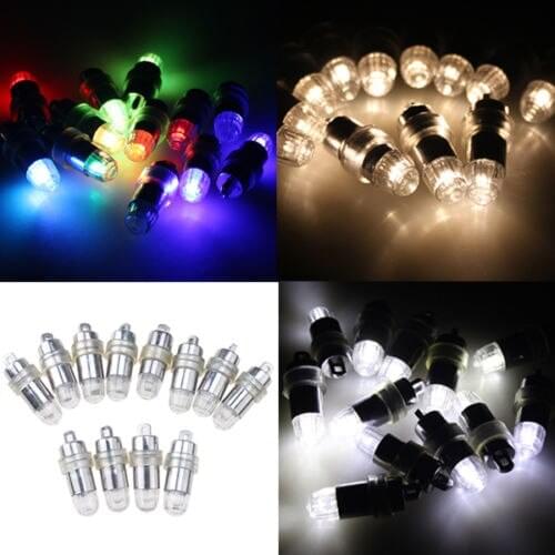 Submersib Waterproof Non-blinking LED Mini Paper Lantern Balloon Floral Light for Wedding Party Decoration 10 COLORS FOR U PICK