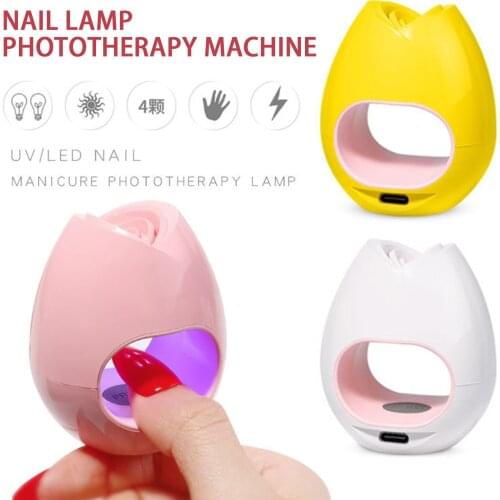 Portable 16W Nail Dryer Machine Mini UV LED Nail Gel Curing Lamp Rose USB Nail Lamp Home Use Manicure Lamp Nails Drying Nail Gel