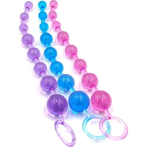 Silicone G-spot Anal Ball Butt Plug Large Size Anal Beads Silicone Anal Sex Toys Adult Male Prostate Massager Women Masturbation