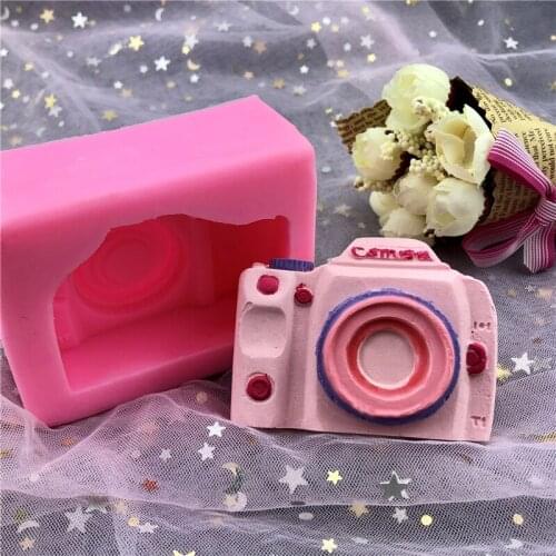 Camera Silicone Soap Molds Candle Resin Clay Mold Fondant Cake Decorating Tool Chocolate Cake Kitchen Baking Mould