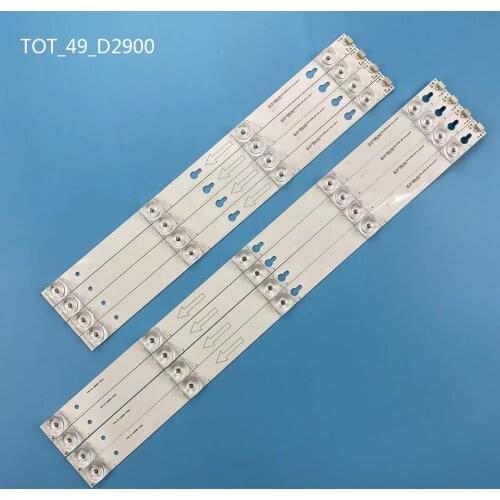 LED Strip for TCL 49"TV L49P1A-F 2D02900 2D02899 LVF490CSOT D49A620U LB4905-YH06 TOT_49_D2900_4X4+4X5_3030C 4C-LB4904-HR04J