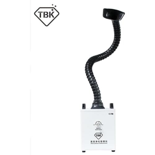 TBK Soldering Smoke Cleaner Smoke Dust Purifier Two Heads Smoke Purification Fume Extractor Air Cleaner Filter dust clean room