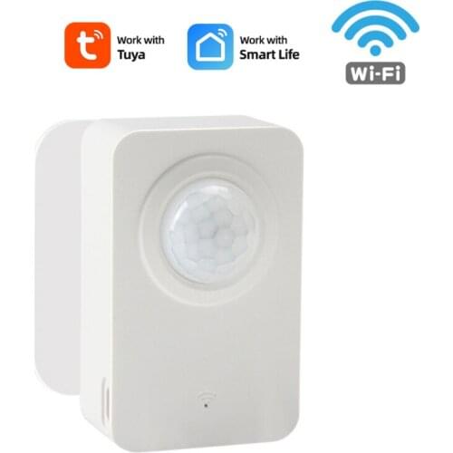 Tuya WiFi PIR Motion Sensor, Smart Home Infrared Passive Detector, Security Burglar Alarm Sensor Remote by Smart Life