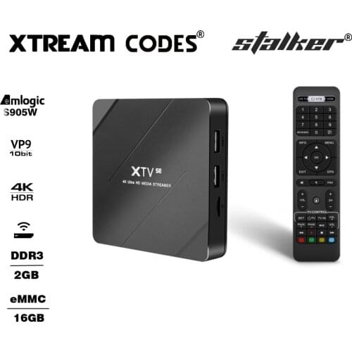 XTREAM CODES TV Box STALKER Smartest Android 9.0 2G 16G 4K MEELO PLUS XTV SE Media Player