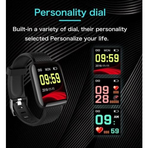 Smart Watch Men Women Smartband Blood Pressure Measurement Waterproof Fitness Tracker Bracelet Heart Rate Monitor Smartwatch