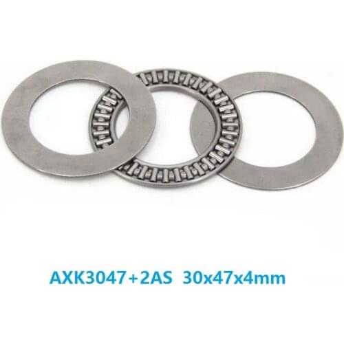 20pcs/lot AXK3047+2AS Plane Thrust Need Roller Bearing 30x47x4mm needle roller cage assemblies 30*47*4mm