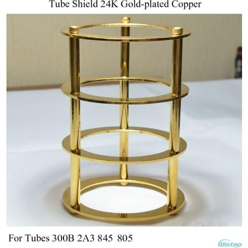 Tube Shield 24K Gold-plated Pure Copper for Tubes 300B 2A3 845 805 DIY Your Tube Amplifier HIFI Audio Free Shipping