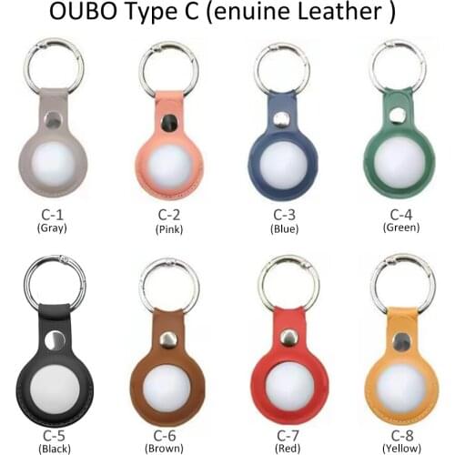 Protective Cover Shockproof PU Leather Case Shell Location Tracker Protector for AirTags Bluetooth Tracker Accessories