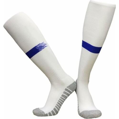 1 Pair Adult Football Sport Socks Long Tube Compression Non-slip Towel Bottom Soccer Training Stocks