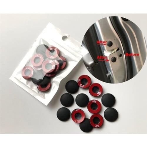 12pcs Car Door Lock Screw Cover For Toyota SIENTA Vellfire Verso PROACE Hilux Tacoma Tundra 4Runner FT-EV FT-HT FT-AC AYGO