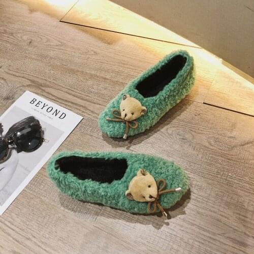 2020 New Wild Winter Plus Velvet Autumn Sneakers Peas Shoes Female Shallow Mouth Womens Shoes Warm Shoes Zapatos Mujer W36-90