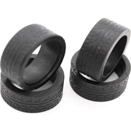 4Pcs Rubber Tyre Tires Wheel for Wltoys K969 K989 P929 Iw04M Awd Iw02 Mini-Z Mini-D Mini-Q 1/28 RC Drift Racing Car