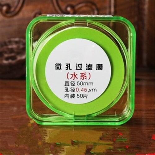 50pcs/lot 0.45um 50mm Microporous MCE Water Microfiltration Millipore Membrane Filter Acetate cellulose
