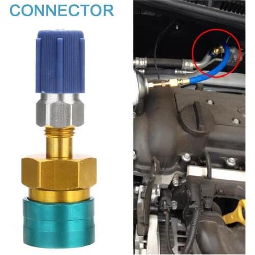 R1234YF to R134a Low Side Fitting Hose Adapter Quick Connector Conditioning Air Refrigerant Car Quick Easy and Coupling Q9C3