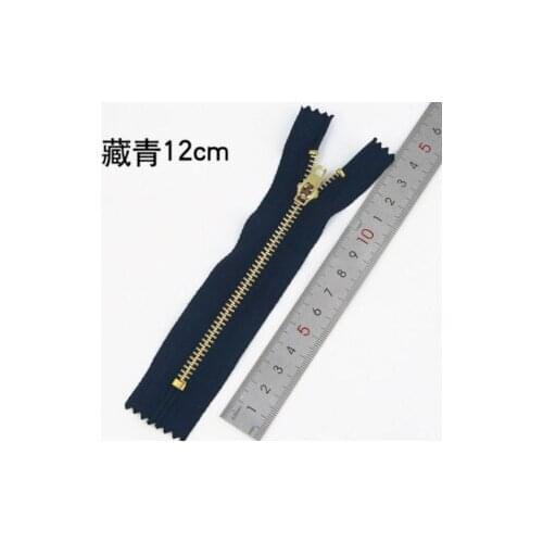 A11 Sewing supplies Real copper zipper Navy black jeans / casual pants metal copper zipper pants placket metal iron zipper